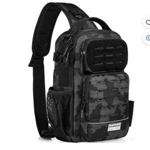 Ghosthorn New Black Camouflage Tactical Fishing Waterproof Lightweight Backpack